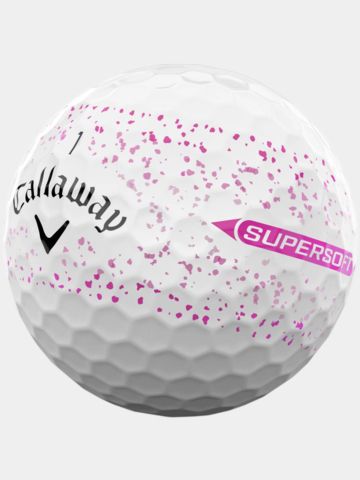 Callaway Supersoft Splatter 360 Golfbälle pink