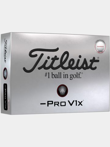 Titleist PRO V1x Left Dash weiß
