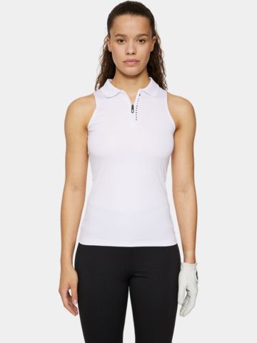 J.Lindeberg  Leylo Sleeveless Top ohne Arm Polo weiß