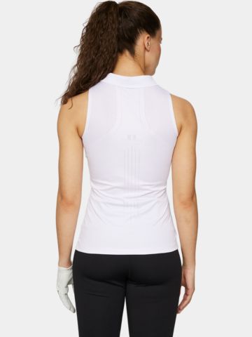 J.Lindeberg  Leylo Sleeveless Top ohne Arm Polo weiß