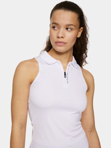 J.Lindeberg  Leylo Sleeveless Top ohne Arm Polo weiß