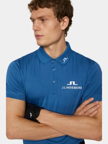 J.Lindeberg KV Tour Golf Halbarm Polo navy