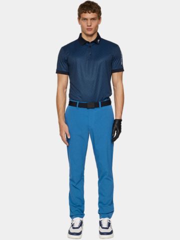 J.Lindeberg  Tour Tech Print Halbarm Polo navy