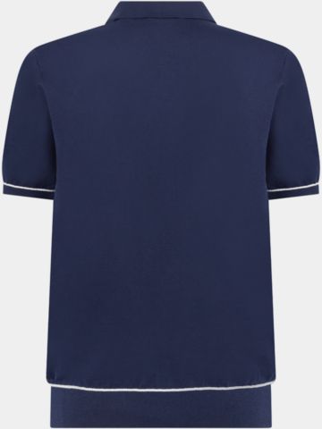 Penguin Heritage Sweater Halbarm Polo navy