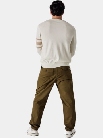 Callaway Legacy Triple Track Crew Neck Sweater Pullover ecru