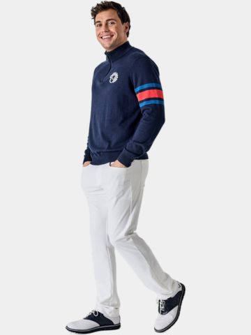 Callaway Legacy LS Triple Track 1/4 Zip Sweater Stretch Midlayer navy