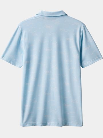 TravisMathew Featherweight City Halbarm Polo hellblau