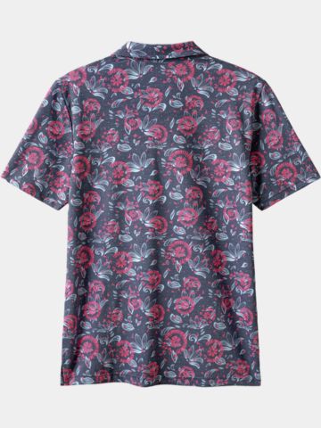 TravisMathew Featherweight Flourish Halbarm Polo schwarz