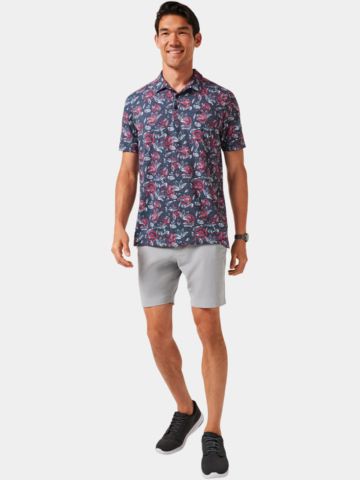 TravisMathew Featherweight Flourish Halbarm Polo schwarz