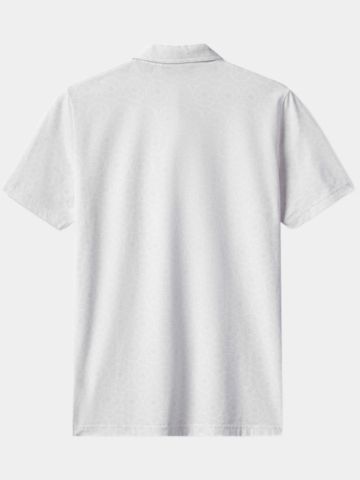 TravisMathew Free Passage Halbarm Polo weiß