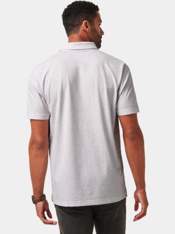 TravisMathew Free Passage Halbarm Polo weiß