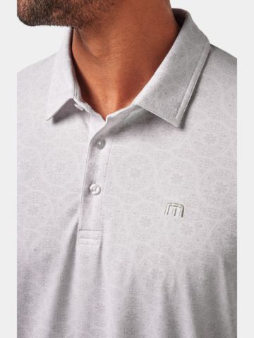 TravisMathew Free Passage Halbarm Polo weiß