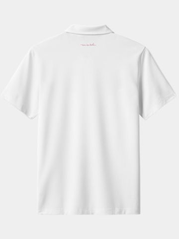 TravisMathew Good Good Flourish Halbarm Polo weiß