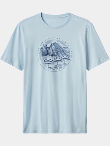 TravisMathew International Travel Halbarm T-Shirt hellblau