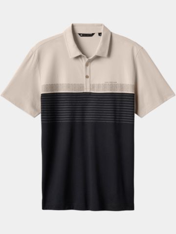 TravisMathew Hang Glide Halbarm Polo sand