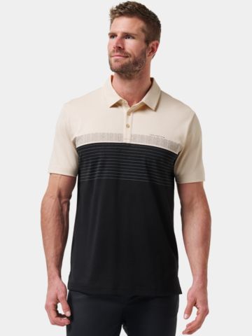 TravisMathew Hang Glide Halbarm Polo sand