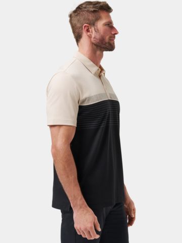 TravisMathew Hang Glide Halbarm Polo sand