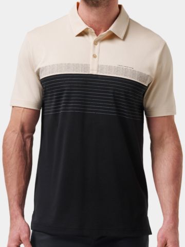 TravisMathew Hang Glide Halbarm Polo sand