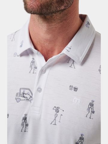 TravisMathew Lost City Halbarm Polo weiß