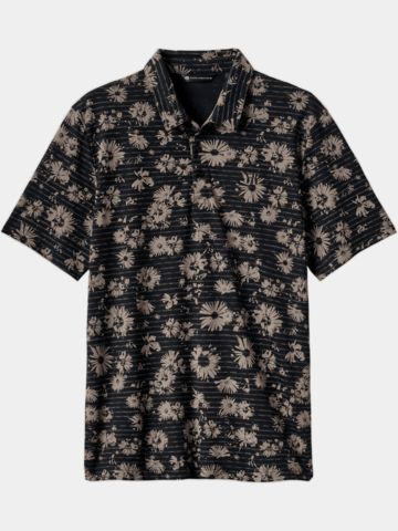 TravisMathew Shaded Grove Halbarm Polo schwarz