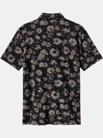 TravisMathew Shaded Grove Halbarm Polo schwarz