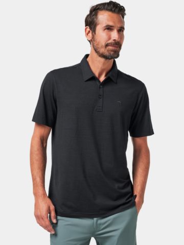 TravisMathew The Heater Halbarm Polo schwarz