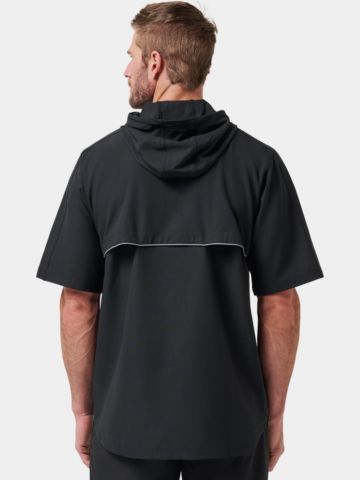 TravisMathew SPORT MODE HOODIE Halbarm Windshirt schwarz