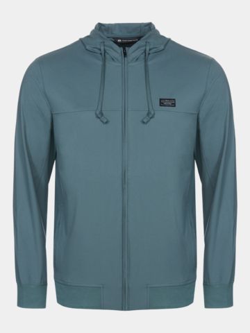 TravisMathew Strečová bunda WANDERLUST HOODIE olivová