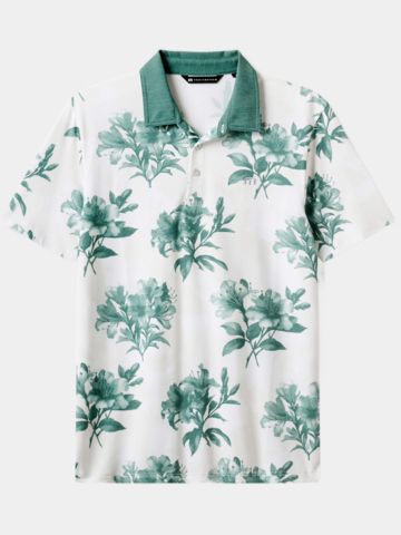 TravisMathew FEATHERWEIGHT Magnolia Halbarm Polo weiß