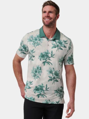 TravisMathew FEATHERWEIGHT Magnolia Halbarm Polo weiß