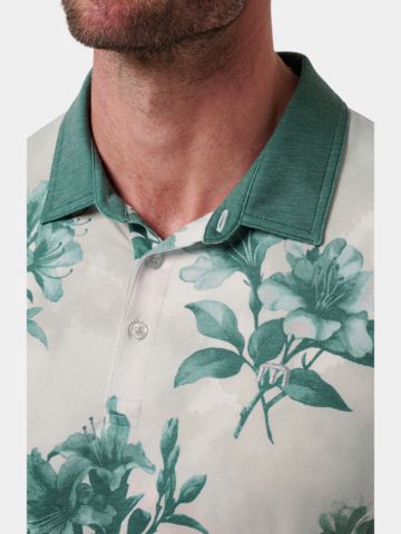 TravisMathew FEATHERWEIGHT Magnolia Halbarm Polo weiß