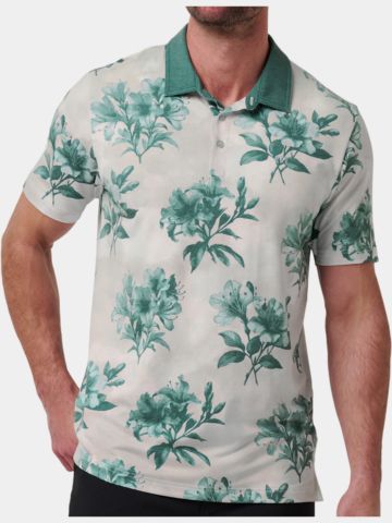 TravisMathew FEATHERWEIGHT Magnolia Halbarm Polo weiß