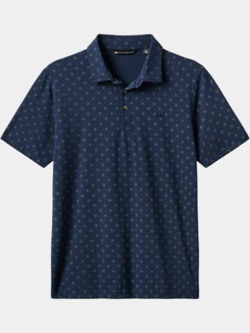 TravisMathew LINE OF PLAY Halbarm Polo navy