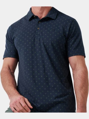 TravisMathew LINE OF PLAY Halbarm Polo navy