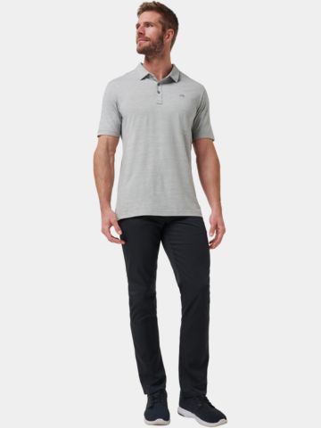 TravisMathew THE HEATER Halbarm Polo grau