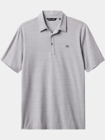 TravisMathew THE HEATER Halbarm Polo grau