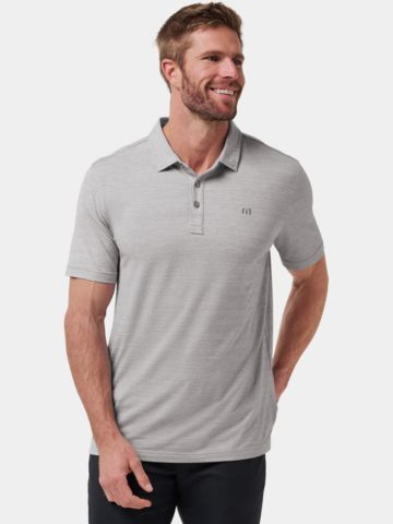 TravisMathew THE HEATER Halbarm Polo grau