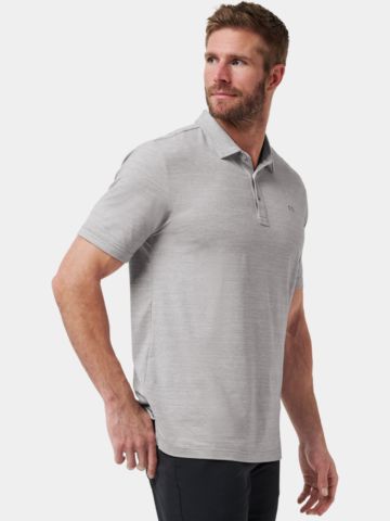 TravisMathew THE HEATER Halbarm Polo grau