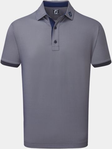 FootJoy Banded Birdseye half-sleeve polo navy