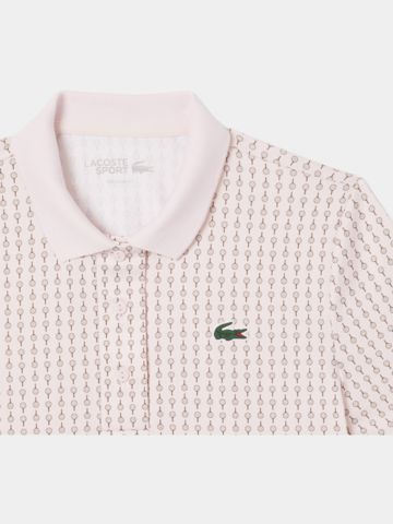 Lacoste AOP Halbarm Polo rosa