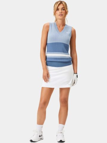 Macade Golf Ana Sleeveless V-Neck Strick Pullunder blau