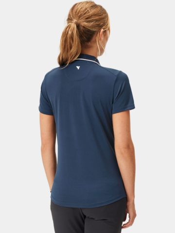 Macade Golf Tech Zip Shirt Halbarm Polo navy