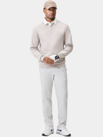 Macade Golf Range Longsleeve Shirt Langarm Polo beige
