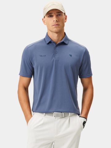 Macade Golf Core Tech Shirt Halbarm Polo hellblau