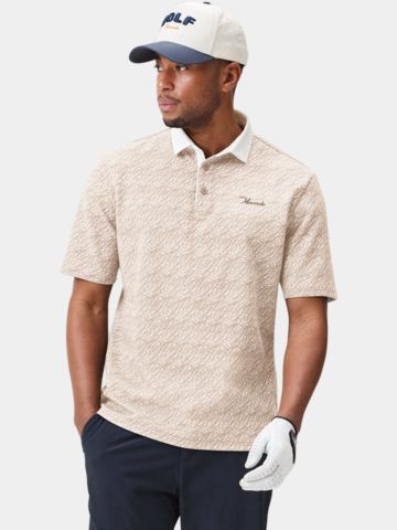 Macade Golf Range Shirt Halbarm Polo beige
