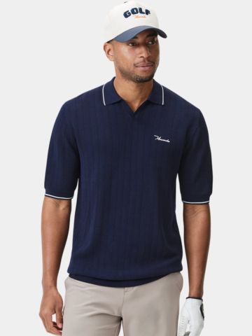 Macade Golf Range Knit Shirt Halbarm Polo navy
