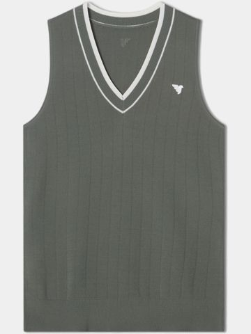 Macade Golf Ana Sleeveless V-Neck Knit Sweater green