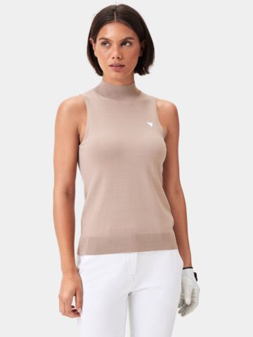 Macade Golf Kayla Air ohne Arm T-Shirt beige