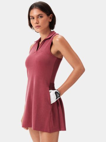 Macade Golf Amanda Performance Dress ohne Arm Kleid rot