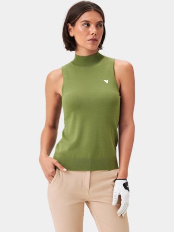 Macade Golf Kayla Air ohne Arm T-Shirt grün